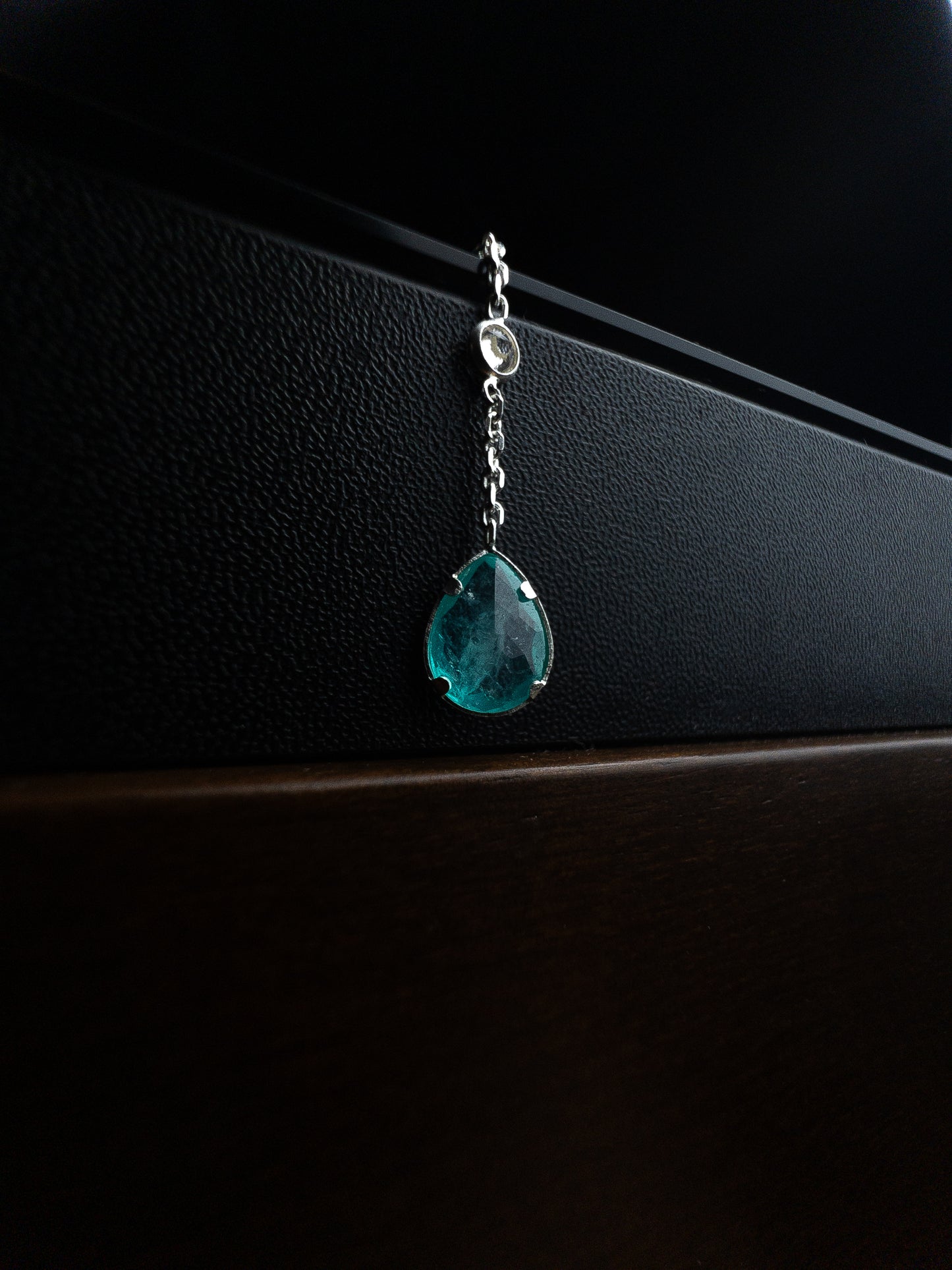 Colar Gravatinha com Pedra Fusion - Prata 925