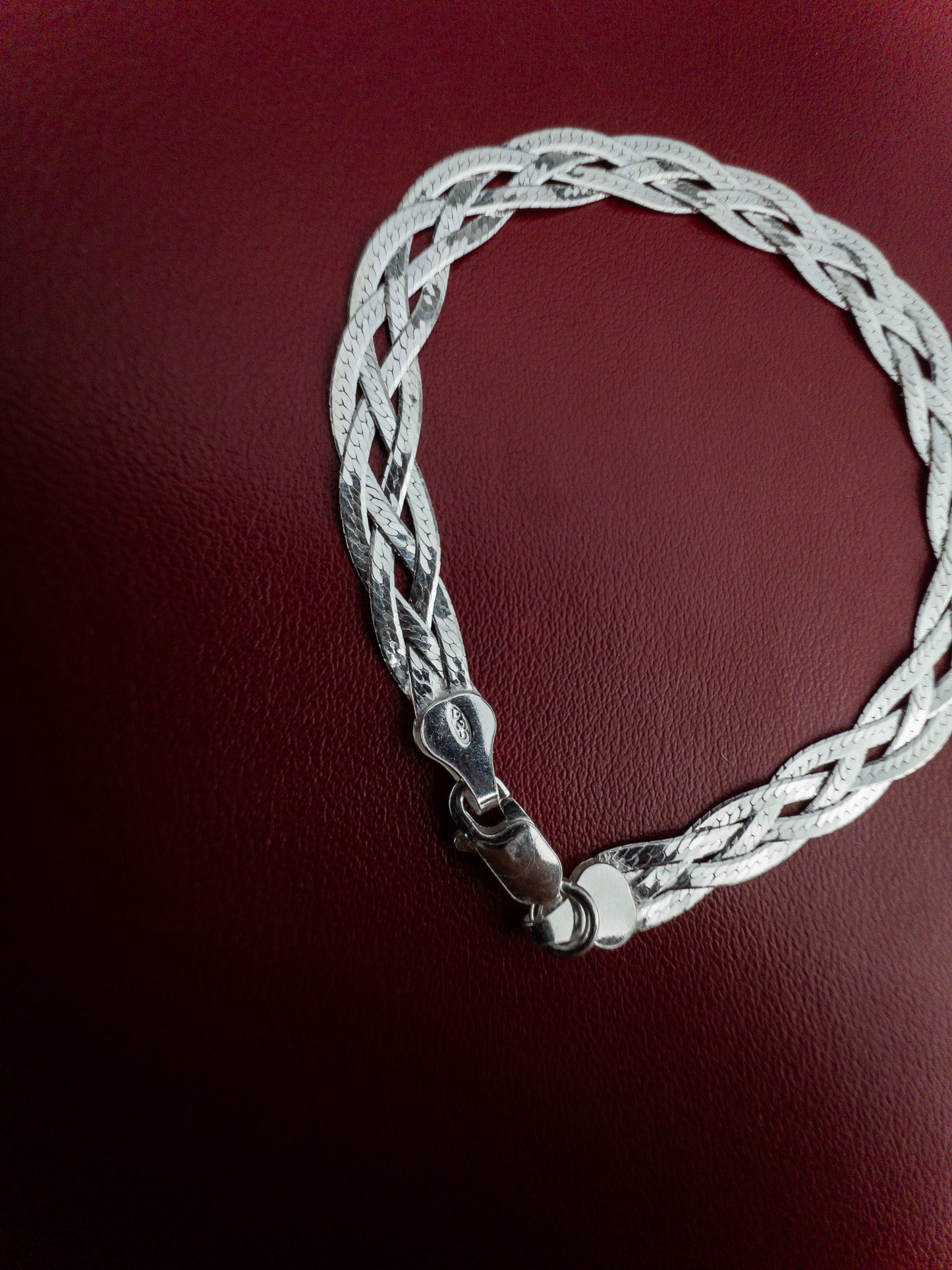Pulseira 4 fios Espelhada - Prata 925
