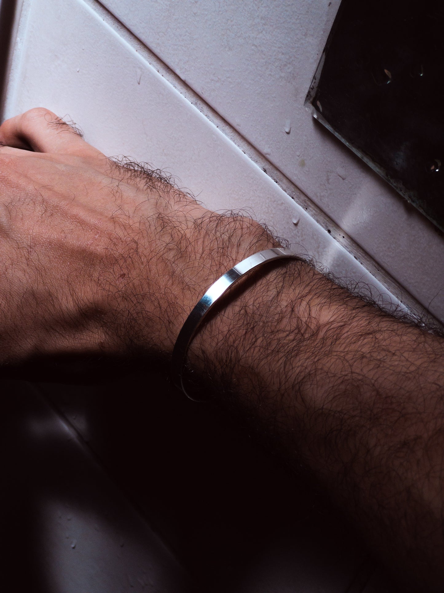 Bracelete Liso de Prata 925 Maciço