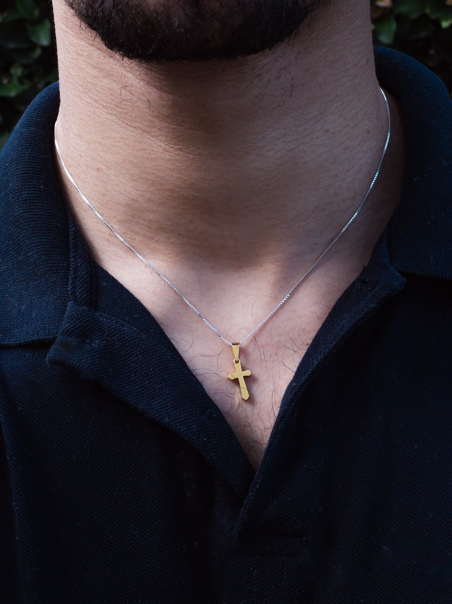 Pingente de Cruz - Banhado a ouro 18k