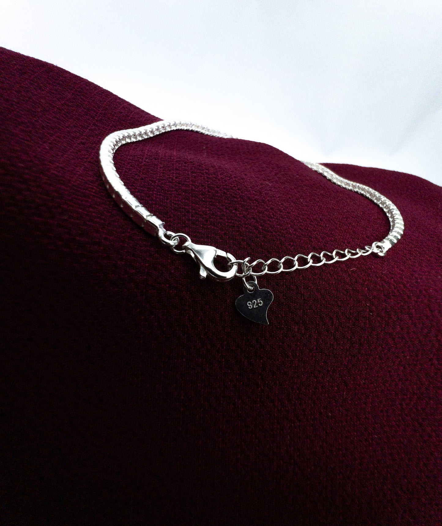 Pulseira Prata 925 - Riviera Cristal 13,5cm + 6 cm extensor