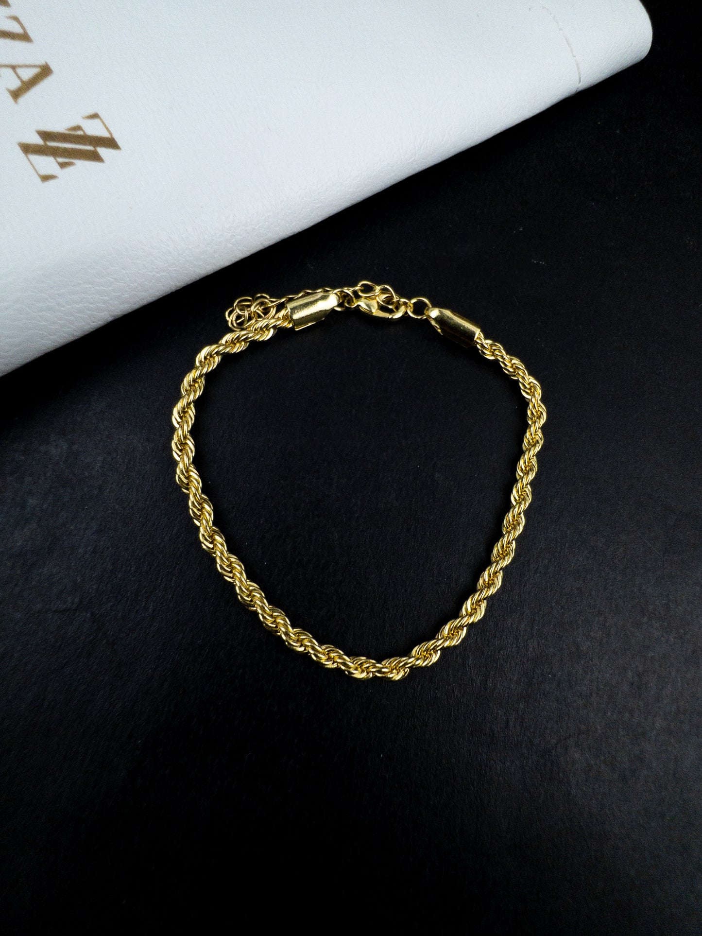 Pulseira Cordão Baiano - Banhado a Ouro 18k