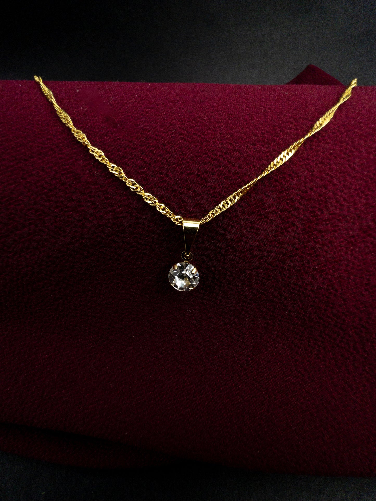 Gargantilha Ponto de Luz 45cm - Banhado a Ouro 18k