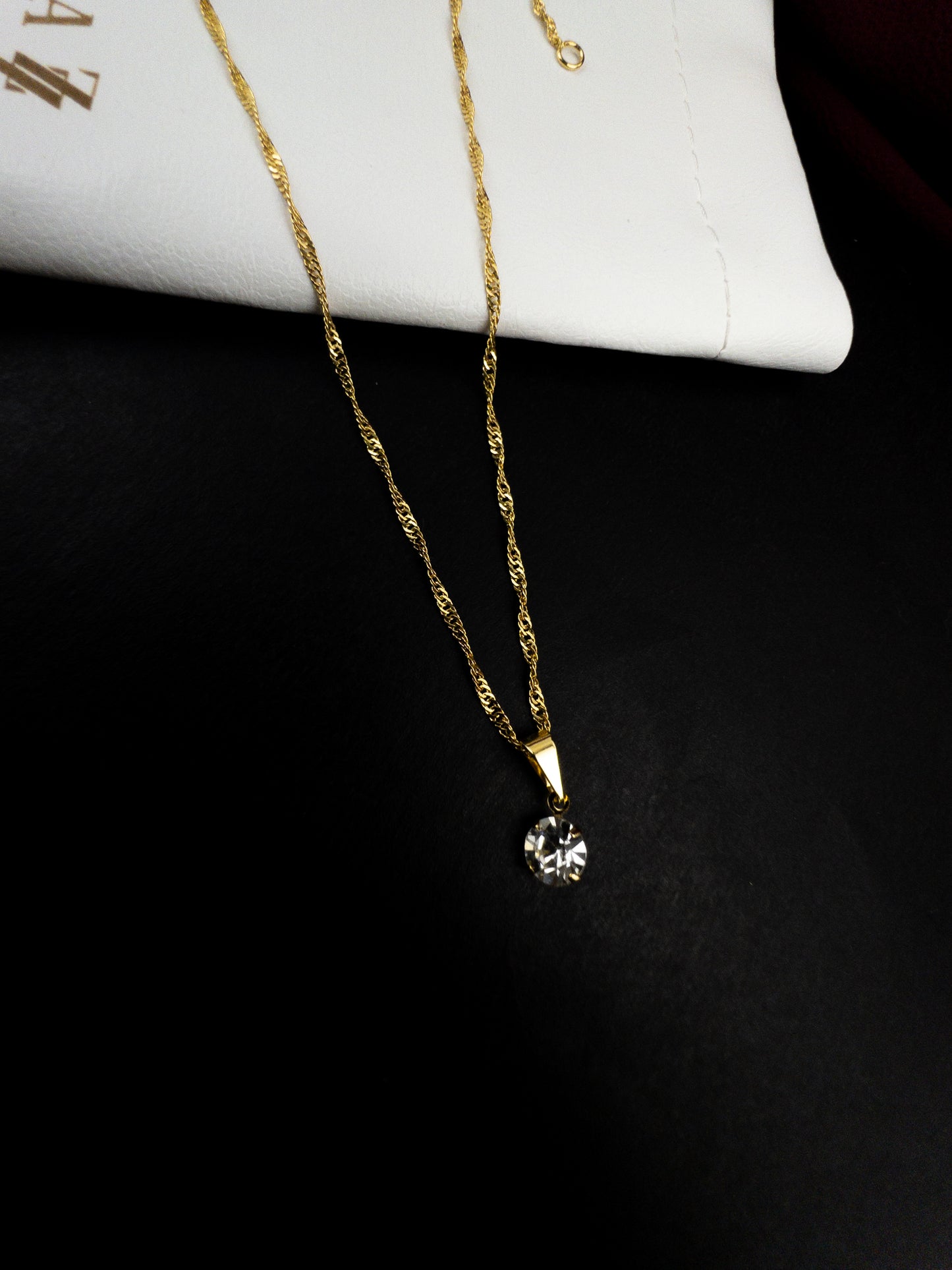 Gargantilha Ponto de Luz 45cm - Banhado a Ouro 18k