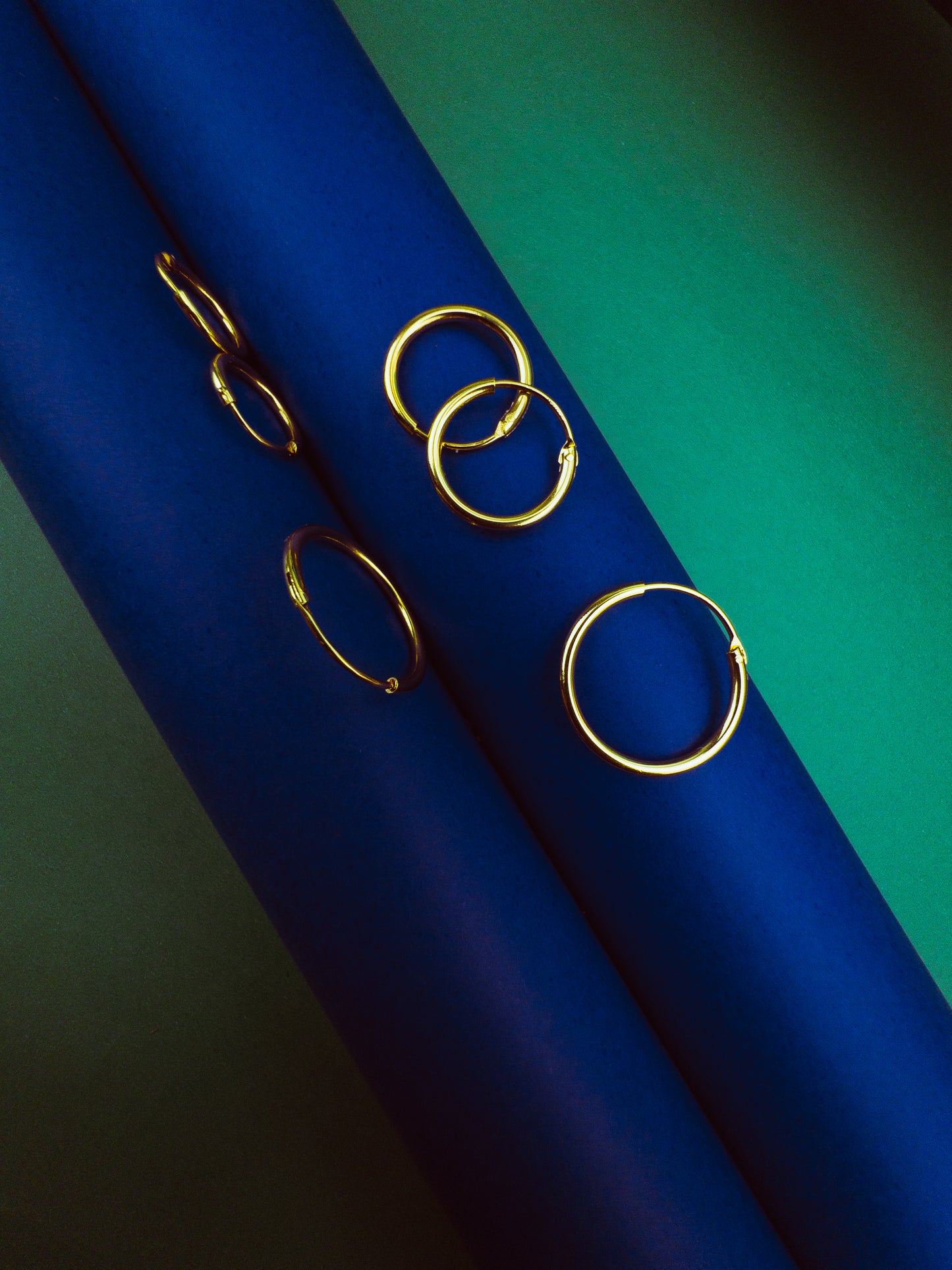 Trio de Brinco Argola - Banhado a Ouro 18k