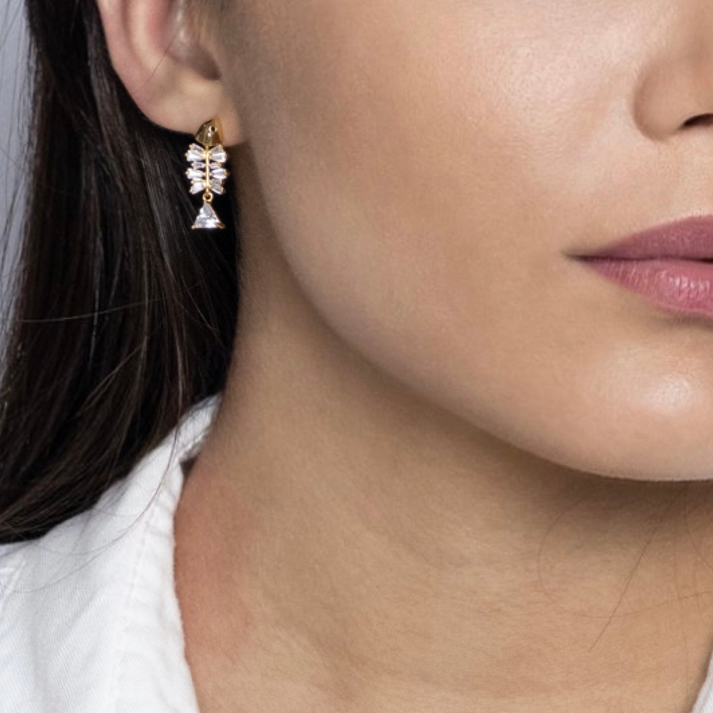 Brinco Peixe - Banhado a Ouro 18k