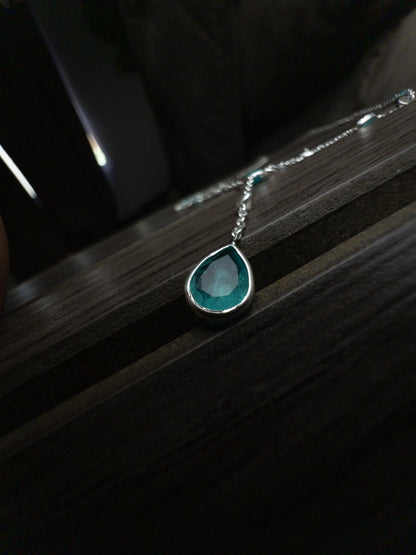 Colar Gravatinha com Pedra Fusion - Prata 925