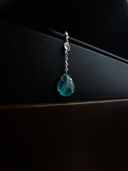 Colar Gravatinha com Pedra Fusion - Prata 925