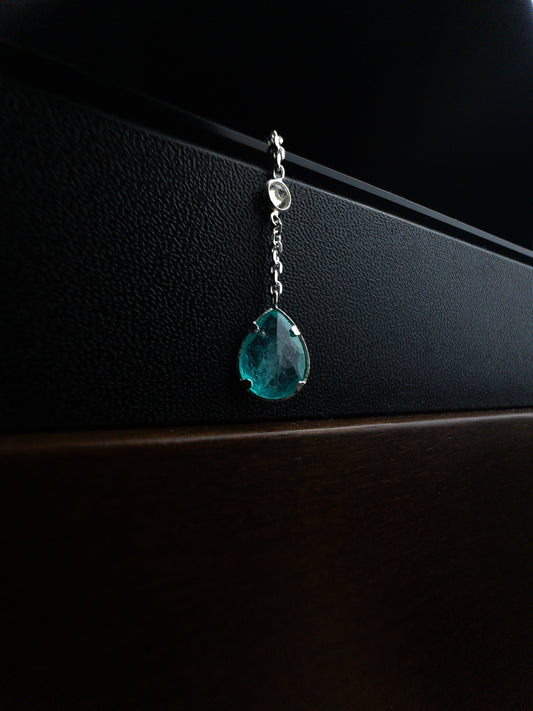 Colar Gravatinha com Pedra Fusion - Prata 925