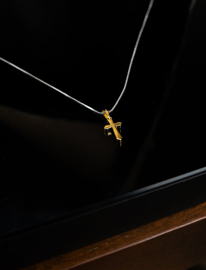 Pingente de Cruz - Banhado a ouro 18k