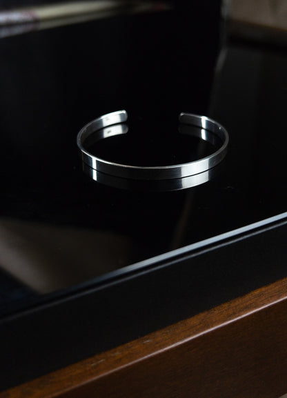 Bracelete Liso de Prata  925 Maciço