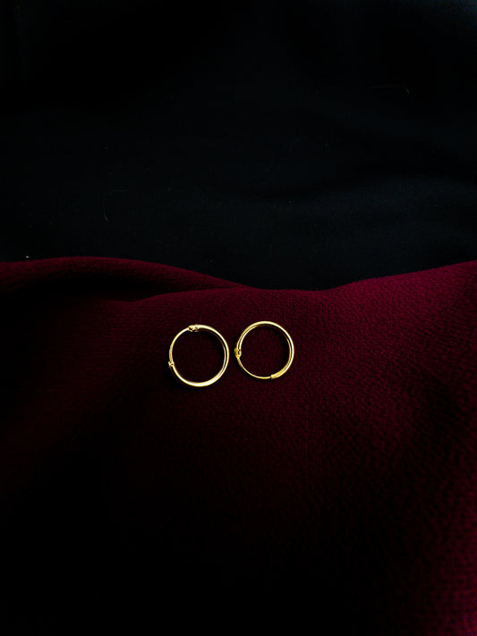 Brinco Argola - Banhado a ouro 18k