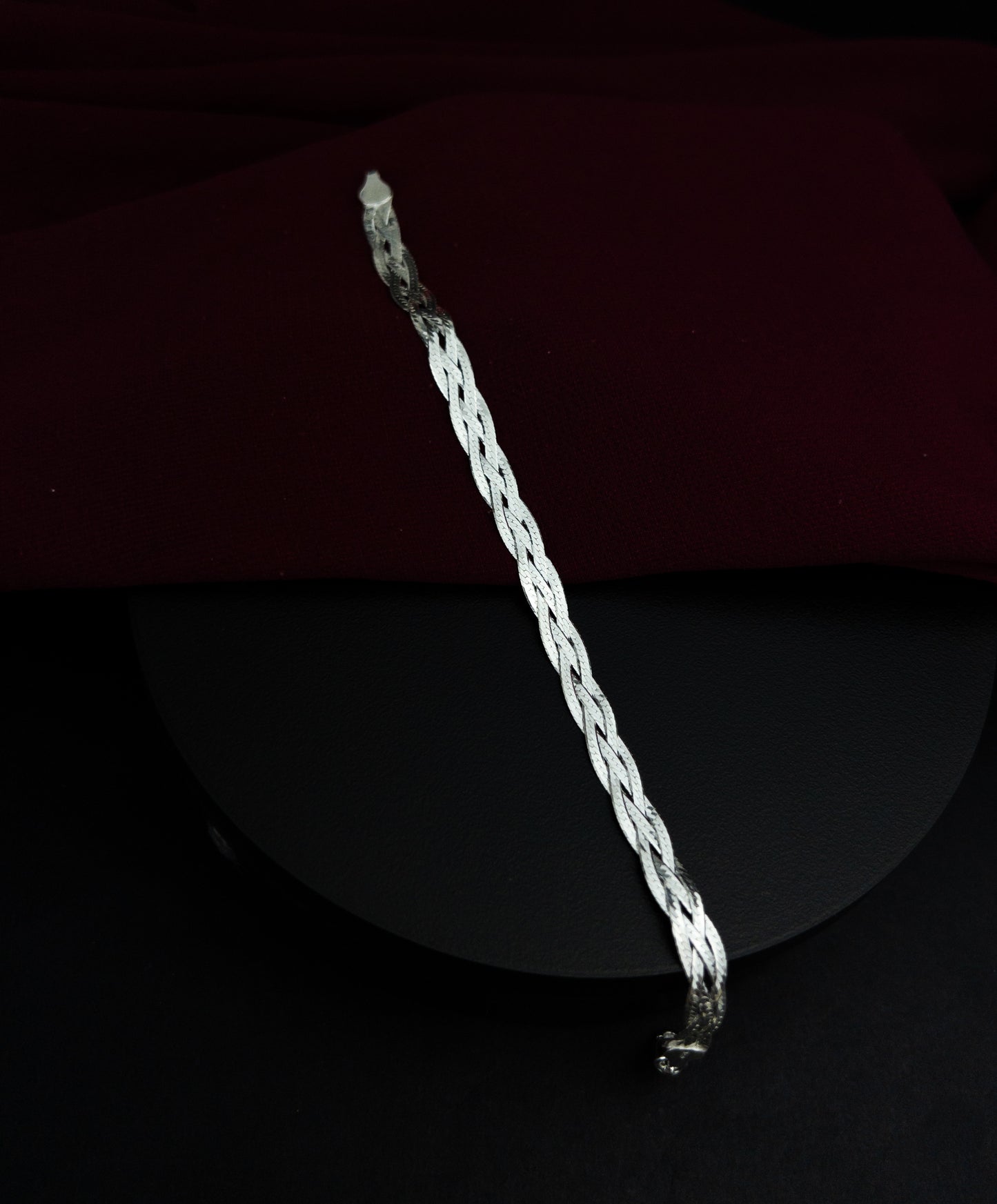 Pulseira 4 fios Espelhada - Prata 925