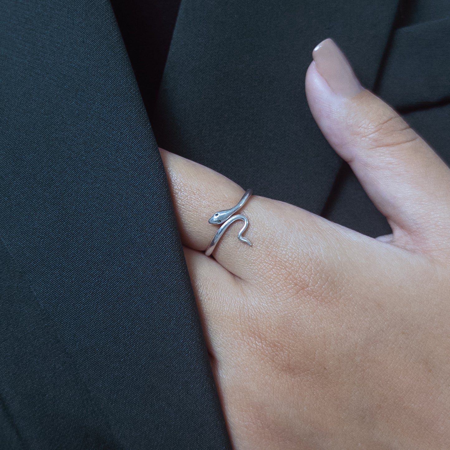 Anel de Cobra - Prata 925