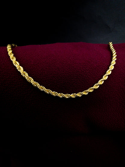Colar Cordão Baiano - Banhado a Ouro 18k