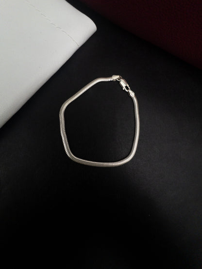 Pulseira Snake 3mm - Prata 925