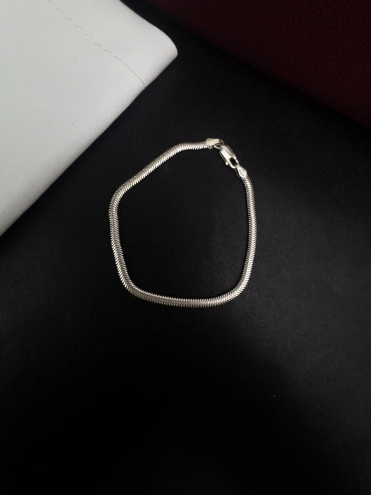 Pulseira Snake 3mm - Prata 925