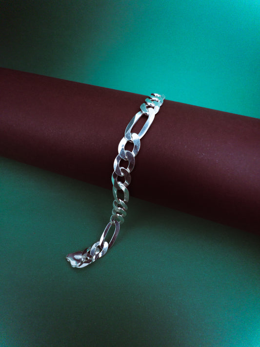 Pulseira 3x1 de 8mm - Prata 925