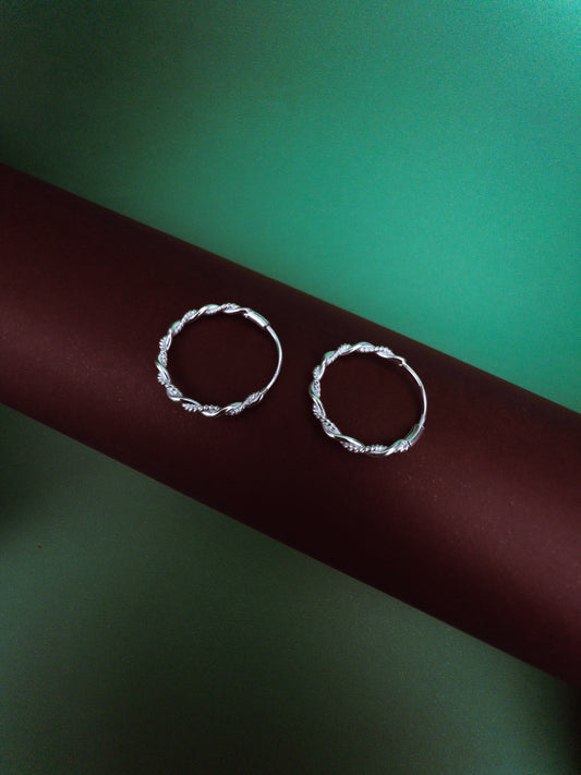 Brinco Argola de Fio Torcido - Prata 925