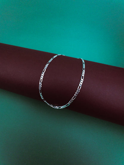 Pulseira 3x1 2,1mm - Prata 925