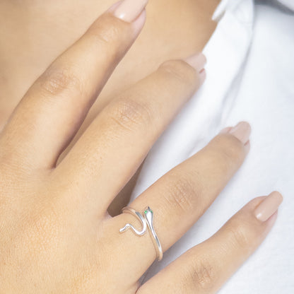 Anel de Cobra - Prata 925